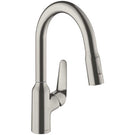 hansgrohe-focus-m42-brushed-steel-pullout-spray-kitchen-sink-mixer-tap-71801800-