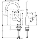 hansgrohe-focus-m42-chrome-single-lever-kitchen-sink-mixer-tap-71802000-