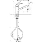 hansgrohe-focus-m42-chrome-pullout-spout-kitchen-sink-mixer-tap-71865000-