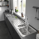 hansgrohe-focus-m42-chrome-pullout-spray-kitchen-sink-mixer-tap-71800000-
