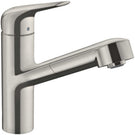 hansgrohe-focus-m42-brushed-steel-pullout-kitchen-sink-mixer-tap-71814800-
