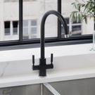 rangemaster-intense-twin-lever-matt-black-kitchen-mixer-tap-