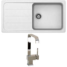 Single-basin stainless steel undermount kitchen sink