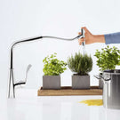 hansgrohe-metris-select-m71-chrome-pullout-spray-kitchen-sink-mixer-tap-73817000-