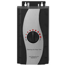 Black instant water heater with temperature knob