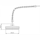 Wall-mounted chrome kitchen mixer tap
