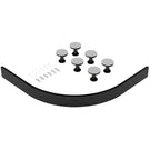 Set of chrome bathroom robe hooks wall-mounted