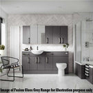 Luxury bathroom with vanity and wall mirror