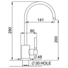 perrin--rowe-contemporary-mini-lever-satin-brass-kitchen-sink-filter-tap-1601sb-