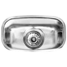 Stainless steel double bowl kitchen sink with drain