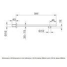 rak-chrome-rectangular-wall-mounted-300mm-shower-arm---rakshw0001-