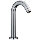 Tall chrome curved spout single lever basin mixer