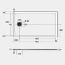 rak-feeling-solid-grey-rectangular-shower-tray-1400mmx800mm---rfst080140s503-