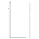 hudson-reed-black-wetroom-shower-screen--ceiling-posts-1200mm-bgpcp12-