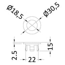 hudson-reed-brushed-brass-round-overflow-cover---ovfl03-