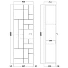 nuie-blocks-satin-grey-400mm-wall-hung-single-door-tall-unit---mof261a-