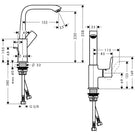 hansgrohe-metris-chrome-single-lever-basin-mixer-tap-230-with-pop-up-waste-