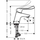 hansgrohe-focus-chrome-long-handle-basin-mixer-tap-70-without-waste-