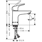 hansgrohe-focus-chrome-single-lever-basin-mixer-tap-100-coolstart-without-waste-