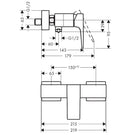hansgrohe-metropol-matt-white-exposed-single-lever-manual-shower-mixer-