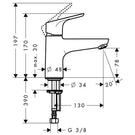 hansgrohe-focus-chrome-monotrou-single-lever-manual-bath-mixer-tap-