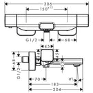 hansgrohe-ecostat-e-chrome-exposed-thermostatic-bath-valve-with-spout-
