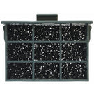 Black ceramic wall tiles with glossy finish design