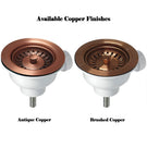 2x-90mm-antique-copper-waste--overflow-for-astini-rak-rangemaster-ceramic-sink-qy025ofcoverxk186-copper-x2-