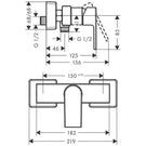 hansgrohe-vernis-shape-matt-black-exposed-single-lever-shower-mixer-bar-valve-