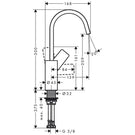 hansgrohe-vivenis-matt-black-single-lever-basin-mixer-tap-210-without-waste-
