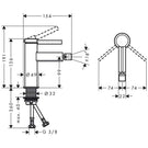 hansgrohe-finoris-matt-black-single-lever-bidet-mixer-tap-with-push-open-waste-