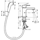 hansgrohe-vernis-shape-chrome-basin-mixer-100-w-bidet-spray--shower-hose-160mm-