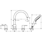 hansgrohe-vernis-shape-matt-black-4-hole-rim-mounted-bath-mixer-tap-