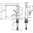 hansgrohe-finoris-matt-black-single-lever-basin-mixer-tap-230-w-push-open-waste-