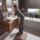 hansgrohe-vivenis-matt-black-single-lever-basin-mixer-tap-250-pop-up-waste-