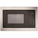 Built-in stainless steel microwave oven front view