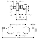 hansgrohe-ecostat-chrome-comfort-exposed-thermostatic-shower-mixer-bar-valve-