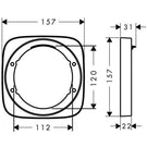 hansgrohe-puravida-chrome-157mm-extension-element-
