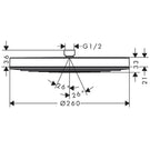 hansgrohe-pulsify-chrome-260-1jet-overhead-shower-