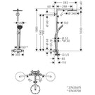 hansgrohe-raindance-select-s-matt-white-240-1jet-thermostatic-shower-mixer-