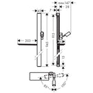 hansgrohe-unica-whitechrome-shower-rail-e-90cm-with-shower-hose-