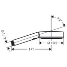hansgrohe-pulsify-select-matt-black-105-3jet-activation-ecosmart-hand-shower-