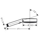 hansgrohe-pulsify-select-matt-black-105-3jet-relaxation-ecosmart-hand-shower-
