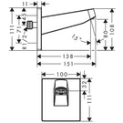 hansgrohe-pulsify-matt-white-wall-connector-for-overhead-shower-260-