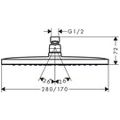 hansgrohe-croma-e-chrome-280-1jet-overhead-shower-