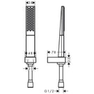 hansgrohe-rainfinity-100-1-jet-chrome-hand-shower-head---1600mm-hose-