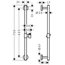 hansgrohe-unica-chrome-shower-rail-comfort-65cm-