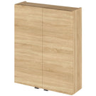 Wood finish wall-mounted bathroom cabinet