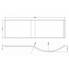 nuie-white-acrylic-p-shaped-shower-bath-front-panel-1700mm---wbp200-