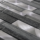 luxury-textured-grey-glass--brushed-steel-mix-mosaic-wall-tiles-sheet-8mm-
